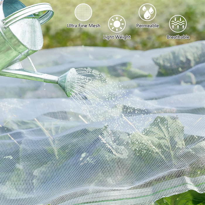 YOHIA Garden Mesh Netting Kit,10x30ft Plant Cover Fine Mesh