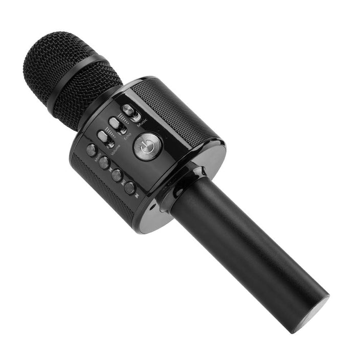 Ankuka Bluetooth Karaoke Microphone, 3 in 1 Multi-Function Handheld Wireless Karaoke Machine for Kids, Portable Mic Speaker Home, Party Singing Compatible with iPhone/Android/PC (Black)