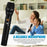 AK-W Wireless Karaoke Microphone, 25 Channel UHF Cordless Dynamic Microphone System with Portable Receiver 6.5mm Output & 3.5mm Output Adapter for House Parties, Karaoke, Business Meeting (Black)