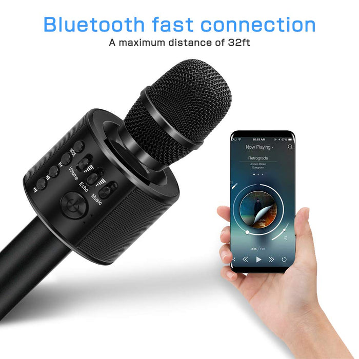 Meterk Wireless Bluetooth Karaoke Microphone, Handheld Karaoke Mic