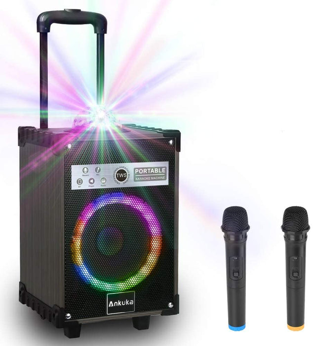 Ankuka Karaoke Machine for Adults and Kids, Bluetooth Portable PA