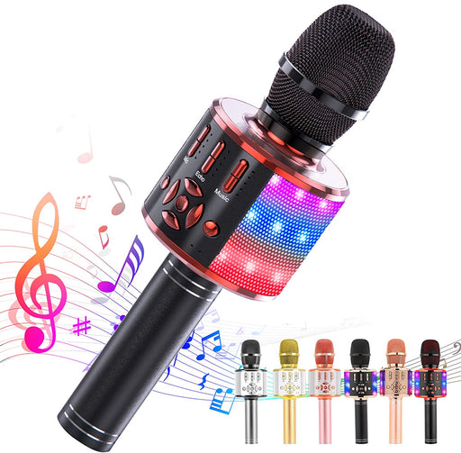 Karaoke Microphone, 4-in-1 Portable Handheld Karaoke Mics Speaker Machine  with D